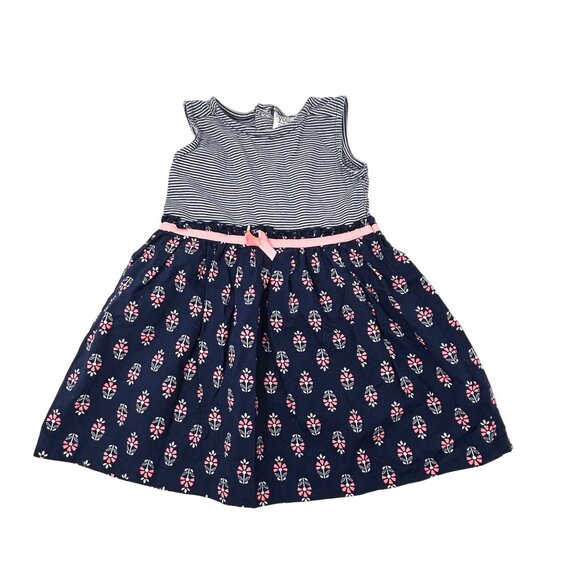 Baby Girl's - Navy Blue Dress. Bibbed Shorts, Skirt, Yellow Shirt - Size 18 Mont - Picture 2 of 10